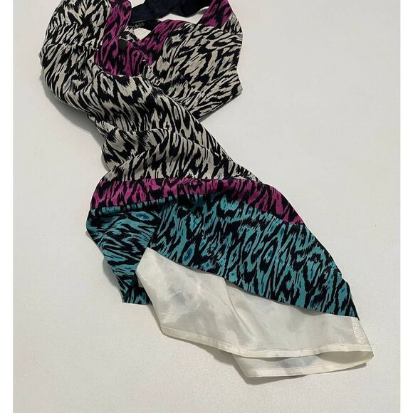 Nanette Lenore Silk Printed Mini Dress White 0‎ - Picture 13 of 16